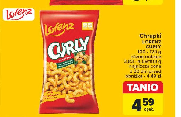 Chrupki Lorenz curly promocja