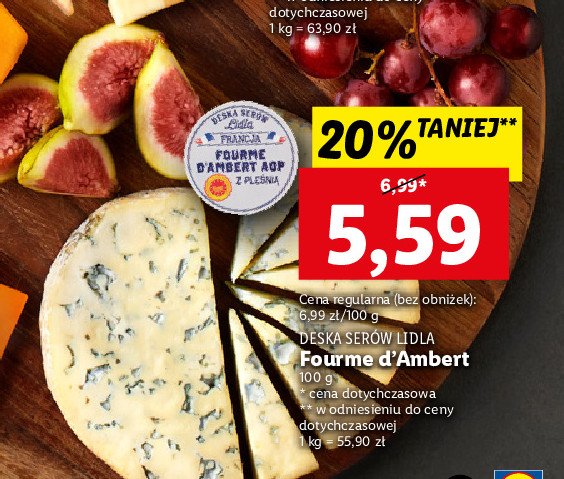 Ser fourme d'ambert Deska ser贸w lidla promocja