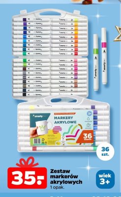 Zestaw markerów akrylowych 36 szt. promocja w Netto