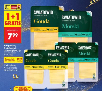 Ser plastry Światowid Gouda promocja w Biedronka
