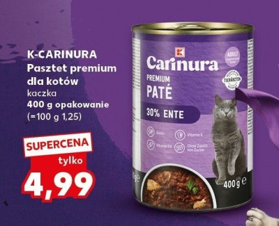 Pasztet premium dla kotów kaczka promocja w Kaufland