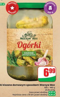 Ogórki kiszone domowym sposobem  promocja w Dino