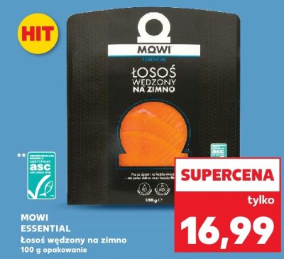 Łosoś wędzony na zimno Essential promocja w Kaufland