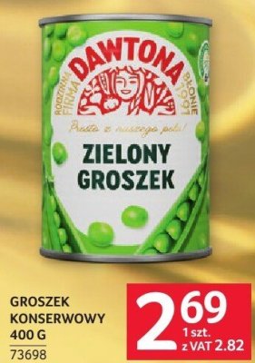 Groszek konserwowy zielony 400 g promocja w Selgros