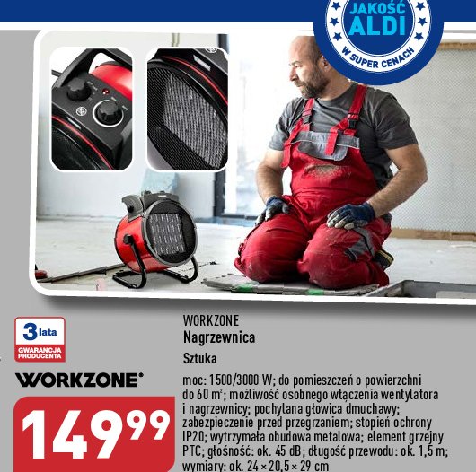 Nagrzewnica WORKZONE promocja