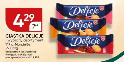 Ciastka delicje promocja w Chata Polska