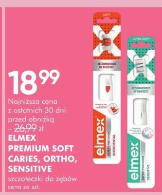 Szczoteczka do zębów ELMEX PREMIUM SOFT CARIES, ORTHO, SENSITIVE promocja w Super-Pharm