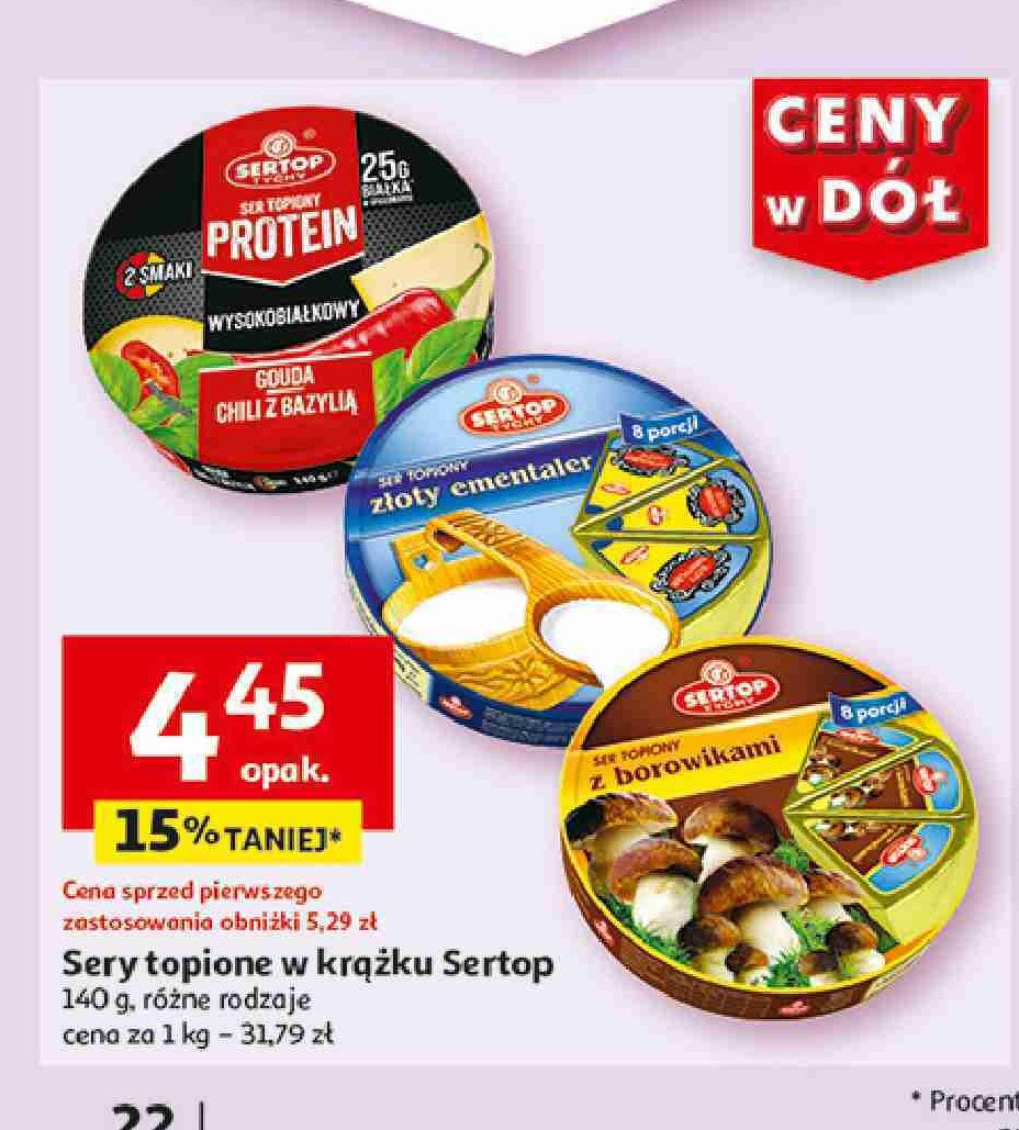 Ser topiony protein chili z bazylią Sertop tychy promocja