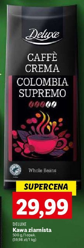Kawa colombia supremo Deluxe promocja