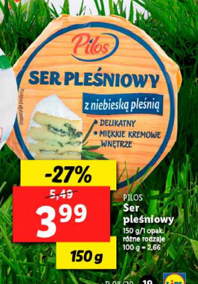 Ser ple艣niowy aromatyczny Pilos promocja