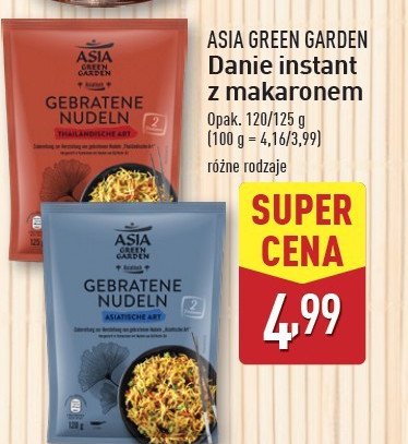 Makaron po azjatycku Asia green garden promocja w Aldi