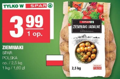 Ziemniaki Spar Polska promocja w SPAR