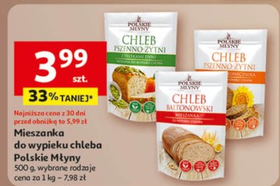 Mieszanka do wypieku chleba Polskie Młyny promocja w Auchan