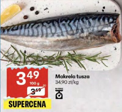 Makrela łusza promocja w Delikatesy Centrum