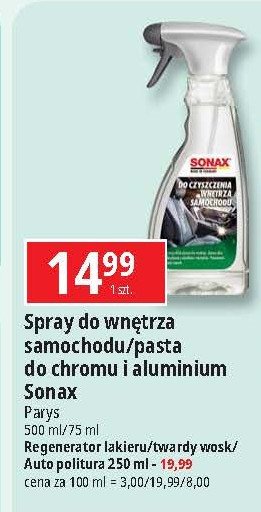 Pasta do chromu i aluminium Sonax promocja