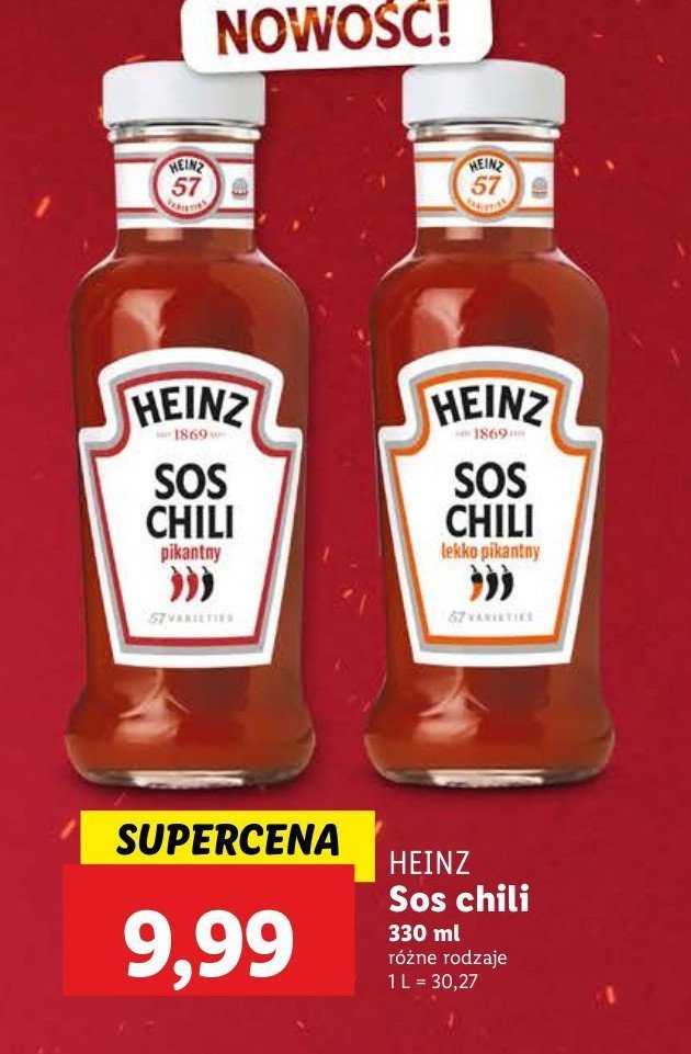 Sos chili pikantny Heinz promocja