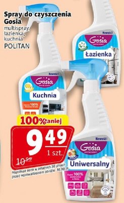 Spray do czyszczenia Gosia multispray, łazienka, kuchnia Politan promocja w Prim Market