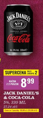 Drink Jack Daniel's & Coca-Cola promocja