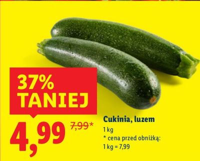 Cukinia, luzem promocja w Lidl