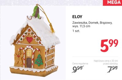 Zawieszka Domek Brązowy  promocja w Rossmann