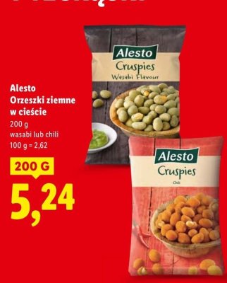 Orzeszki ziemne w cieście wasabi  promocja w Lidl