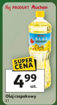 Olej rzepakowy 1l promocja w Auchan