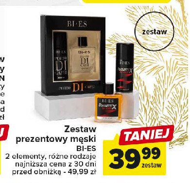Woda toaletowa + dezodorant w sprayu Bi-es porto di capri promocja