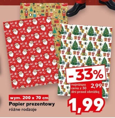 Papier prezentowy promocja w Kaufland