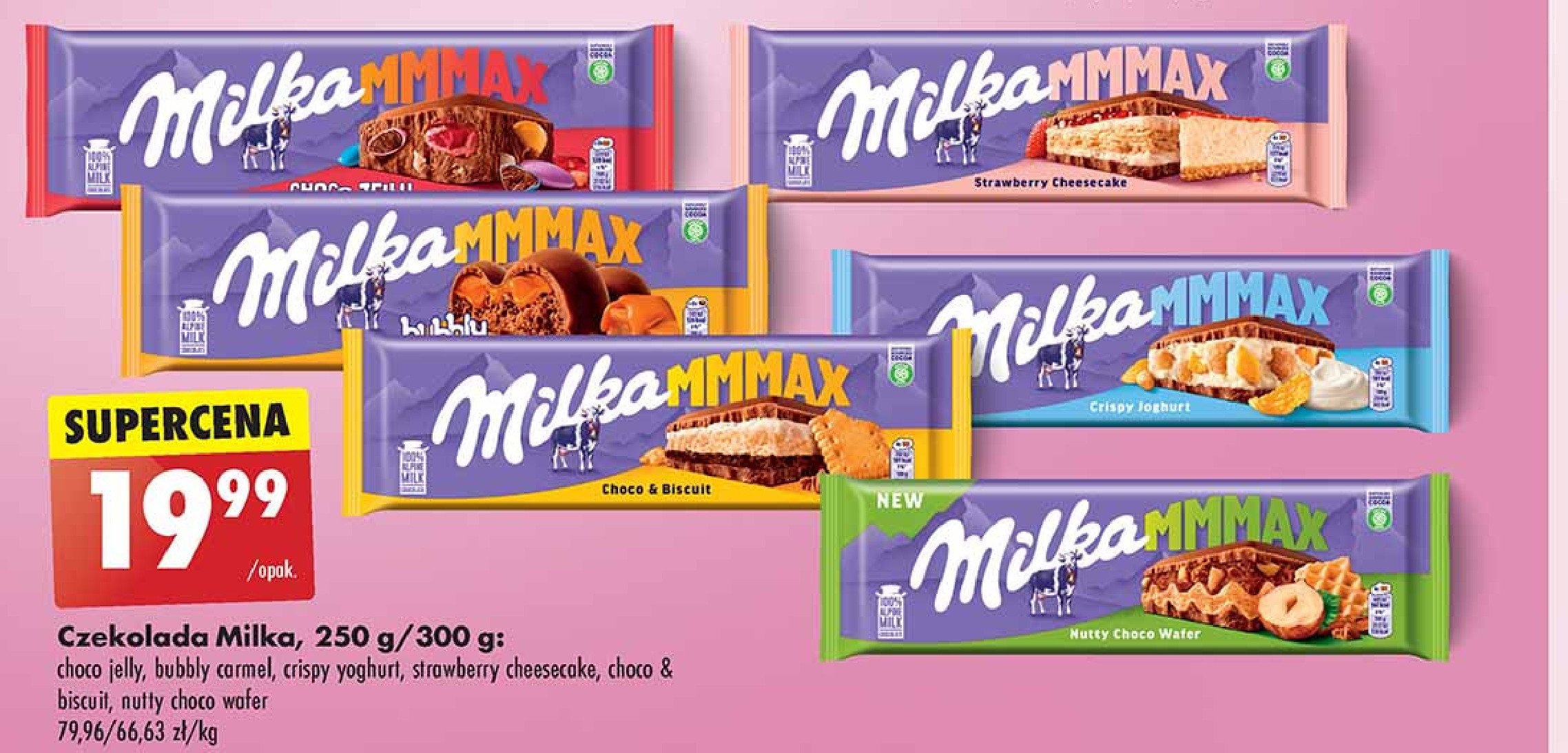 Czekolada choco & biscuit Milka mmmax promocja