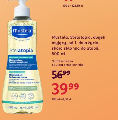 Żel do mycia dla dzieci MUSTELA BEBE-ENFANT STELATOPIA promocja w Rossmann