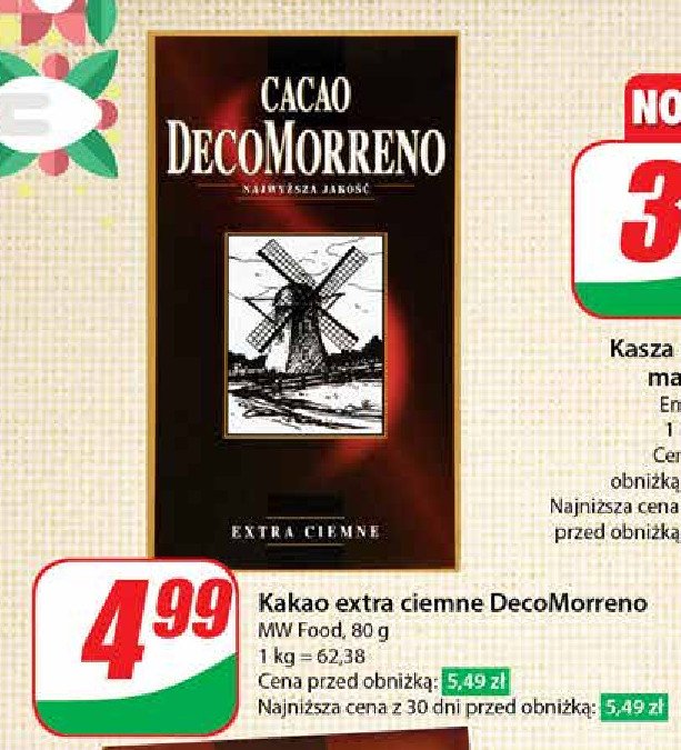 Kakao extra ciemne Decomorreno promocja