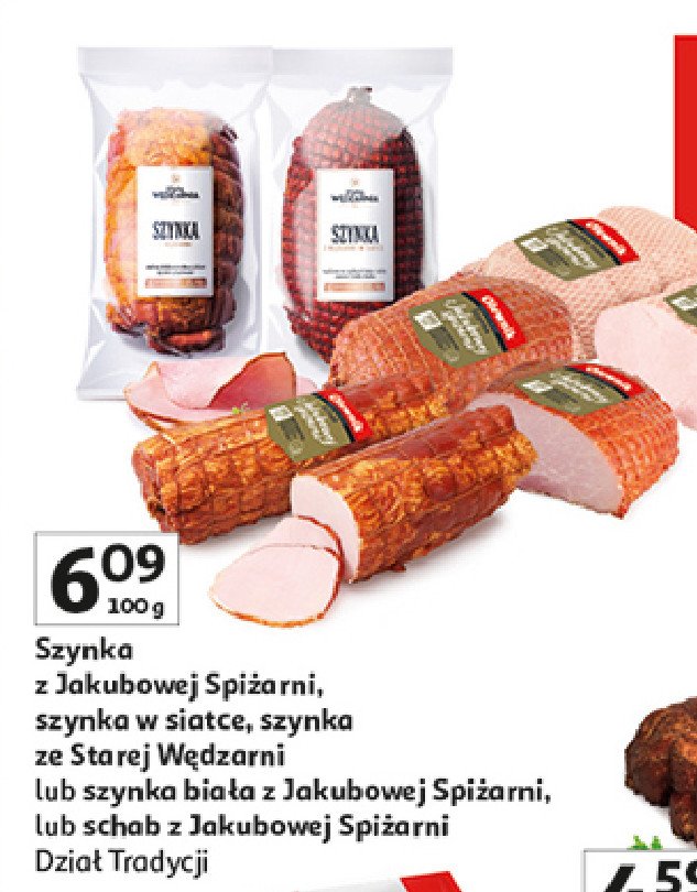 Szynka z jakubowej spiżarni biała Olewnik promocja w Auchan