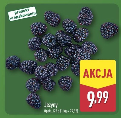 Jeżyny 125 g promocja w Aldi