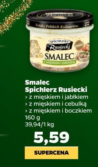 Smalec z mięskiem i jabłkiem Spichlerz rusiecki promocja w Netto