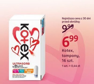 Tampony, 16 szt. promocja w Rossmann