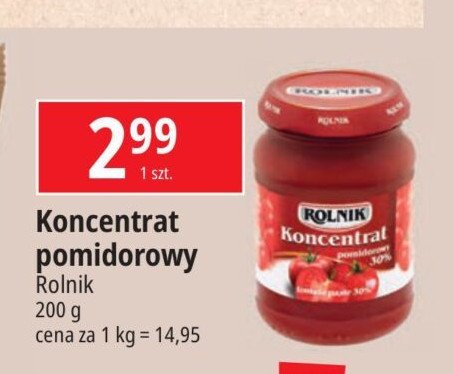 Koncentrat pomidorowy 30 % Rolnik promocja