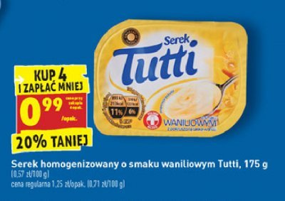 Serek wanilia Tutti promocja