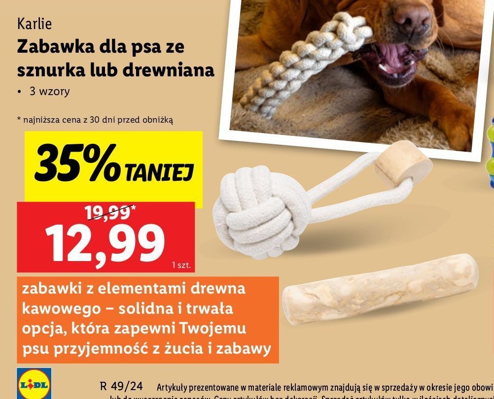 Zabawka dla psa ze sznurka KARLIE promocja