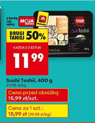 Sushi Toshii, 400 g promocja w Biedronka