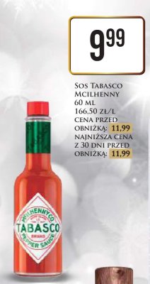 Sos Tabasco 60ml McIlhenny promocja w Dino