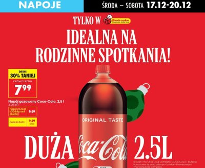 Napój gazowany Coca-Cola 2,5l promocja w Biedronka