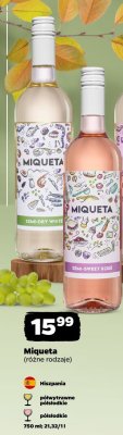 Wino Miqueta, różowe półwytrawne promocja w Netto
