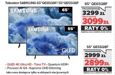 Telewizor 55" QE55Q8F promocja w NEONET