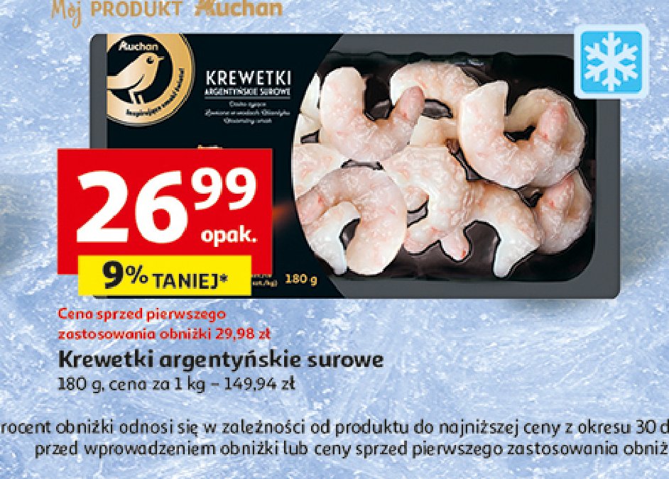 Krewetki argentynskie Auchan promocja