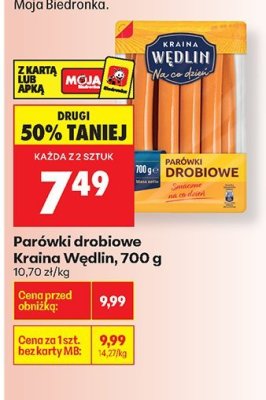 Parówki drobiowe  promocja w Biedronka