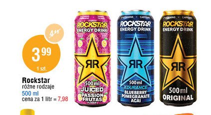 Napój energetyczny passionfruit Rockstar energy drink promocja
