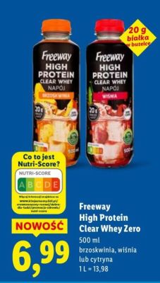 Napój High Protein Clear Whey Zero wiśnia  promocja w Lidl