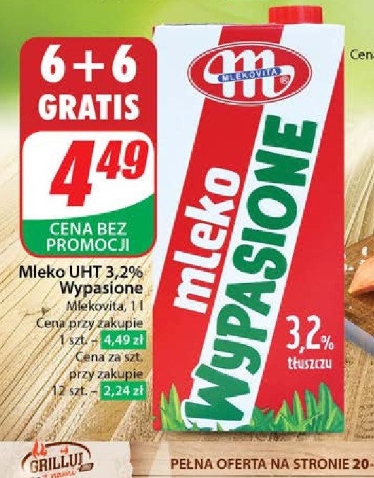 Mleko 3.2% Mlekovita wypasione promocja