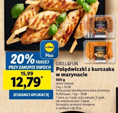 Polędwiczki z kurczaka w marynacie bbq Grill and fun promocja