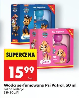 Woda perfumowana Psi Patrol, 50 ml różne rodzaje promocja w Biedronka